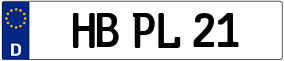 Trailer License Plate